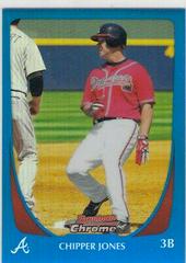 Chipper Jones [Blue Refractor] #13 Baseball Cards 2011 Bowman Chrome Prices