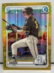 Owen Caissie [Gold Refractor] Baseball Cards 2020 Bowman Draft Chrome Prices