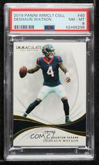 Deshaun Watson #40 Football Cards 2019 Panini Immaculate Collection Prices