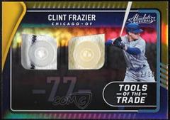 Clint Frazier [Spectrum Gold] Baseball Cards 2022 Panini Absolute Tools of the Trade 2 Swatch Prices