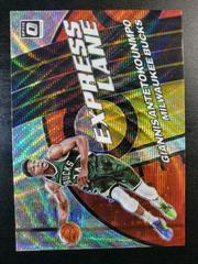 Giannis Antetokounmpo [Red Wave] #3 Basketball Cards 2021 Panini Donruss Optic Express Lane Prices