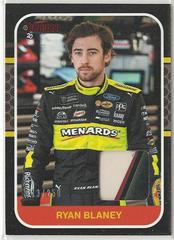 Ryan Blaney [Red] #RB Racing Cards 2020 Panini Donruss Nascar Retro 1987 Relics Prices