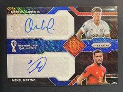 Marcos Llorente, Mikel Merino [Blue Shimmer] Soccer Cards 2022 Panini Prizm World Cup Dual Signatures Prices