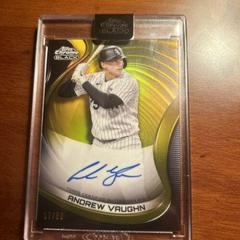 Andrew Vaughn [Gold Mini Diamond] #CBA-AV Baseball Cards 2022 Topps Chrome Black Autographs Prices