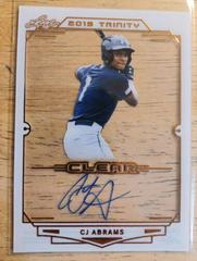 CJ Abrams #CA-CJA Baseball Cards 2019 Leaf Trinity Clear Autograph Prices