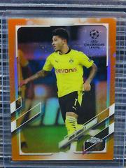 Jadon Sancho [Orange Bubbles] Soccer Cards 2020 Topps Chrome UEFA Champions League Prices