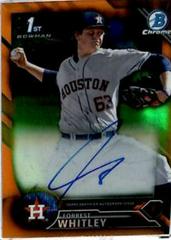 Forrest Whitley [Orange Refractor] Baseball Cards 2016 Bowman Draft Chrome Picks Autographs Prices