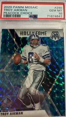 Troy Aikman [Peacock] #290 Football Cards 2020 Panini Mosaic Prices