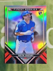 Seiya Suzuki [Refractor] #FRD-SS Baseball Cards 2022 Topps Finest Rookies Design Variation Prices