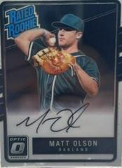 Matt Olson #167 Baseball Cards 2017 Panini Donruss Optic Rated Rookie Signatures Prices