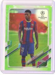 Ansu Fati [Neon Green Bubbles] Soccer Cards 2020 Topps Chrome UEFA Champions League Prices