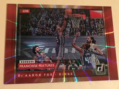 De'Aaron Fox [Red Laser] Basketball Cards 2021 Panini Donruss Franchise Features Prices