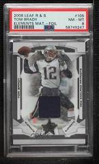 Tom Brady [Elements Materials Holofoil] #105 Football Cards 2008 Leaf Rookies & Stars Prices