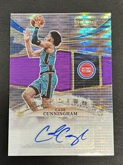 Cade Cunningham [Neon Purple Pulsar] #IFS-CCH Basketball Cards 2022 Panini Select In Flight Signatures Prices