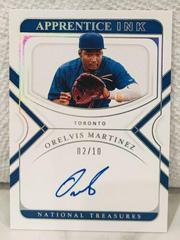 Orelvis Martinez [Holo Silver] #AI-OM Baseball Cards 2022 Panini National Treasures Apprentice Ink Autographs Prices