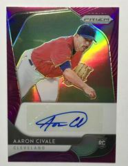Aaron Civale [Pink Prizm] #RA-AC Baseball Cards 2020 Panini Prizm Rookie Autographs Prices