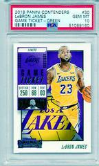 LeBron James [Game Ticket Green] #30 Basketball Cards 2018 Panini Contenders Prices