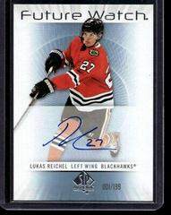 Lukas Reichel #RFWA-LR Hockey Cards 2022 SP Authentic 2012-13 Retro Future Watch Autographs Prices
