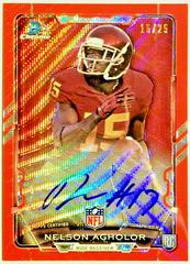 Nelson Agholor [Red Wave] #RCRA-NA Football Cards 2015 Bowman Chrome Rookie Refractor Autographs Prices