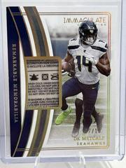 DK Metcalf #21 Football Cards 2023 Panini Immaculate Remarkable Memorabilia Prices