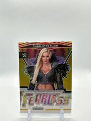 Charlotte Flair [Gold Prizm] #21 Wrestling Cards 2022 Panini Prizm WWE Fearless Prices