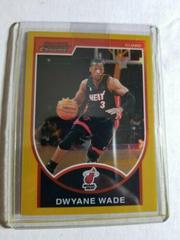 Dwyane Wade [Gold Refractor] Basketball Cards 2007 Bowman Chrome Prices