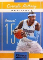 Carmelo Anthony Basketball Cards 2010 Panini Classics Prices