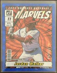 Jordan Walker [Blue] #M2 Baseball Cards 2023 Panini Donruss Marvels Prices