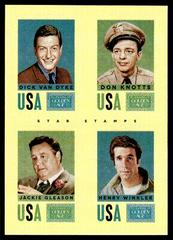Jackie Gleason, Dick Van Dyke, Henry Winkler, Don Knotts Baseball Cards 2014 Panini Golden Age Star Stamps Prices