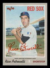 Rico Petrocelli [Red Ink] #RP Baseball Cards 2019 Topps Heritage Real One Autographs Prices
