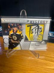 David Pastrnak Hockey Cards 2021 SP Game Used Embroidered in History Prices