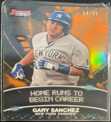 Gary Sanchez #SL-GS Baseball Cards 2016 Bowman's Best Stat Lines Prices
