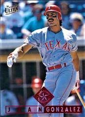 Juan Gonzalez #109 Baseball Cards 1995 Ultra Prices