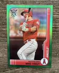 Mike Trout [Green Foil] #1 Baseball Cards 2021 Topps Big League Prices