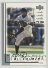Adrian Hernandez Baseball Cards 2001 Upper Deck Reserve Prices