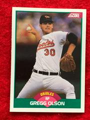 Gregg Olson #96T Baseball Cards 1989 Score Traded Prices