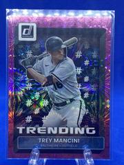 Trey Mancini [Pink Fireworks] #T-11 Baseball Cards 2022 Panini Donruss Trending Prices