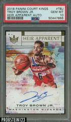 Troy Brown Jr. #TBJ Basketball Cards 2018 Panini Court Kings Heir Apparent Autographs Prices