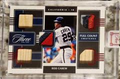 Rod Carew [Red] #FCS-RC Baseball Cards 2022 Panini Three and Two Full Count Swatches Prices