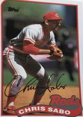 Chris Sabo #140 Baseball Cards 1989 Topps Ljn Baseball Talk Prices