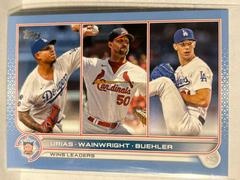 Urias, Wainwright, Buehler [Father's Day Blue] #105 Baseball Cards 2022 Topps Prices