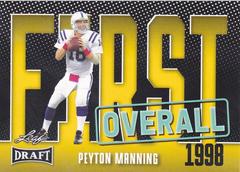 Peyton Manning [Gold] #8 Football Cards 2023 Leaf Draft Prices