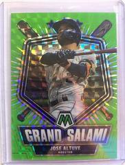 Jose Altuve [Green Fluorescent] Baseball Cards 2022 Panini Mosaic Grand Salami Prices