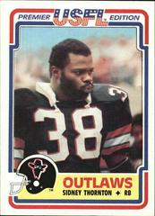 Sidney Thornton #95 Football Cards 1984 Topps USFL Prices