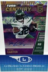 Michael Carter [Purple] #TOC-MCA Football Cards 2021 Panini Chronicles Turn of the Century Autographs Prices