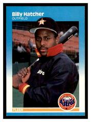 Billy Hatcher #59 Baseball Cards 1987 Fleer Prices