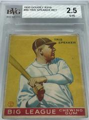 Tris Speaker Baseball Cards 1933 Goudey Prices
