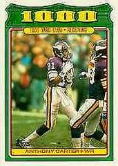 Anthony Carter Football Cards 1988 Topps 1000 Yard Club Prices