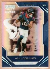 Nico Collins [Holo Silver] #PMR-24 Football Cards 2021 Panini Chronicles Playoff Momentum Rookies Prices