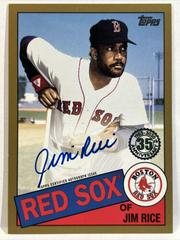 Jim Rice [Gold] Baseball Cards 2020 Topps 1985 35th Anniversary Autographs Prices